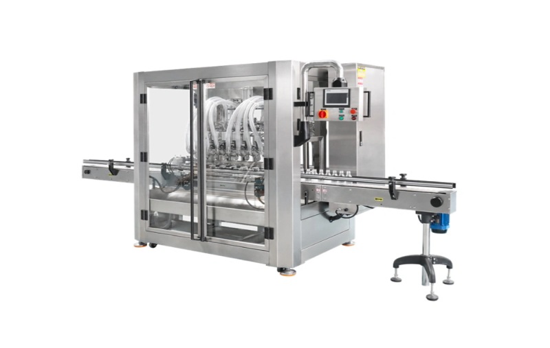 Piston type 8-head filling machine for sauces